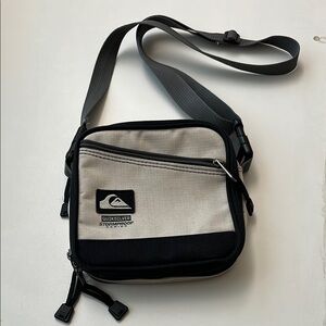 Quiksilver Men's Black and Gray Crossbody Bag